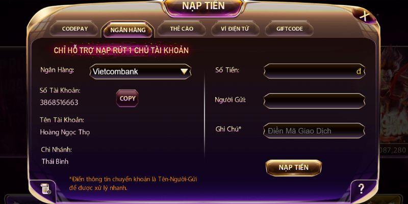 Những điều kiện quan trọng giúp quá trình nạp tiền V8club nhanh